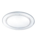 Acrylic Ribbed Round Serving Tray